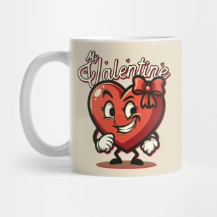 My Valentine // Vintage Heart Design Mug